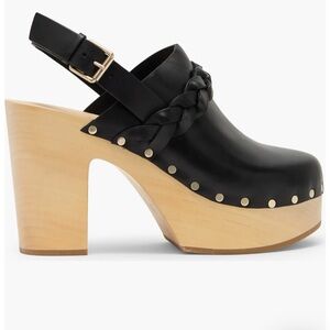 Loeffler Randall Paxton Leather Platform Mule black NWT